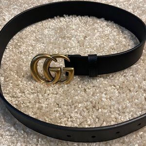 LEATHER GUCCI BELT